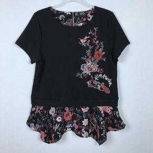 W5 Embroidered Top Layered